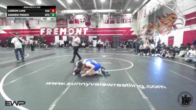 126 lbs Cons. Round 3 - Landon Lake, Clovis vs Andrew Penick, Aptos