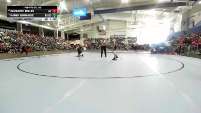 130 lbs Champ. Round 1 - Elizabeth Miller, Olathe South vs Karen Gonzalez, Wichita-Southeast Hs