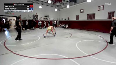 113 lbs Quarterfinal - Jack Beech, Centurion vs David Peoples, Old Bridge Wrestling Club