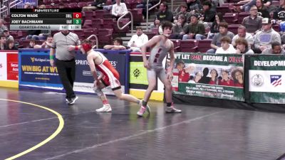 127 lbs Quarterfinal - Colton Wade, Sullivan County vs Joey Bachmann, Faith Christian
