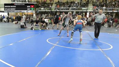 113 lbs Quarterfinal - Devon Mateo, West Springfield vs Kylan Berry, Bonny Eagle
