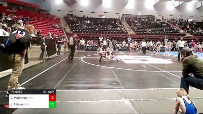 75-83 lbs Final - Chanlee McKinney, Woodland Wrestling Club vs Jordan Allison, Glenpool Youth Wrestling