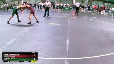 141 lbs Quarterfinal - Nick Blakcburn, Central Michigan vs Kaden Jett, Ohio