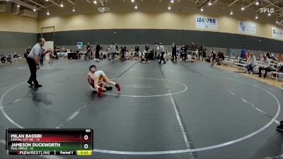 60 lbs Round 7 (10 Team) - Milan Bassiri, Capital City WC vs Jameson Duckworth, Full Circle