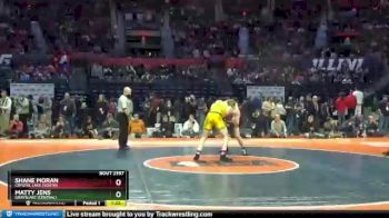 2A 182 lbs 1st Place Match - Shane Moran, Crystal Lake (South) vs Matty Jens, Grayslake (Central)