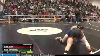 182 lbs Quarterfinal - Aden Jorgensen, Thunder Basin High School vs Noah Sides, Natrona County