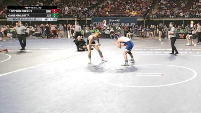 D 1 132 lbs Champ. Round 2 - Gage Grilletta, Jesuit vs Peyton Breaux, St. Amant