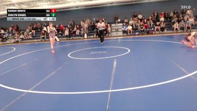 112-123 lbs Quarterfinal - Sarah Bentz, Fullerton Wrestling Club vs Joslyn Engel, 308 Wrestling Academy