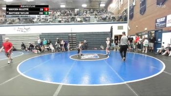 102 lbs Champ. Round 1 - Waycen Gillette, 208 Spartan WC vs Matthew Taylor, Idaho Gold Wrestling Club