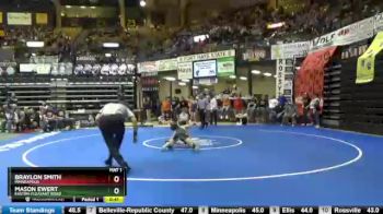 132 lbs Cons. Round 3 - Mason Ewert, Easton-Pleasant Ridge vs Braylon Smith, Minneapolis