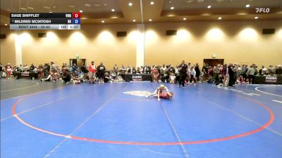 50-55 lbs Champ. Round 2 - Sage Shifflet, Virginia vs Mildred McIntosh, North Carolina