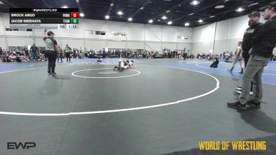 102 lbs Quarterfinal - Brock Argo, POWA 12U vs Jacob Meshaya, Team Dash 12U