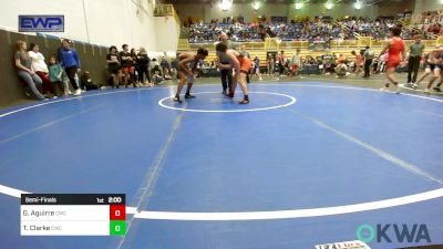 140 lbs Semifinal - Gabriel Aguirre, Cowboy Wrestling Club vs Thomas Clarke, Cowboy Wrestling Club