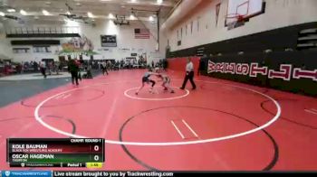 98 Boys Champ. Round 1 - Kole Bauman, Black Fox Wrestling Academy vs Oscar Hageman, Thorton