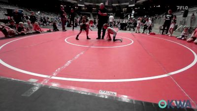 55 lbs 3rd Place - Kaysen Peters, Collinsville Cardinal Youth Wrestling vs Emerson Braun, Owasso Takedown Club