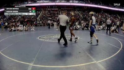 4A 138 lbs Semifinal - Austin Green, Mooresville High School vs Jaylen Bethea, Hoke County