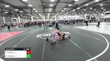 109 lbs Consi Of 8 #1 - DeMichael Castillo, Andersen WC vs Noah Callirgos, Grindhouse WC