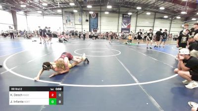 120 lbs Rr Rnd 2 - Kane Desch, Mavericks vs Jake Infante, North Hunterdon Wrestling Club