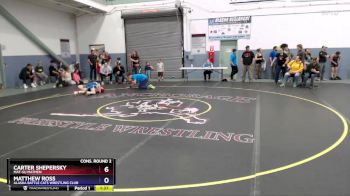 77 lbs Cons. Round 2 - Carter Shepersky, Mat-Su Matmen vs Matthew Ross, Alaska Battle Cats Wrestling Club