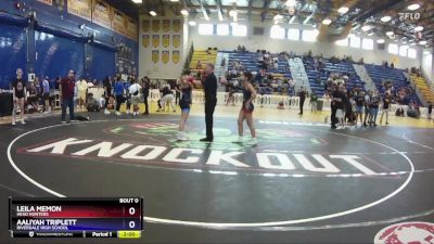 123 lbs Quarterfinal - Leila Memon, Head Hunters vs Aaliyah Triplett, Riverdale High School