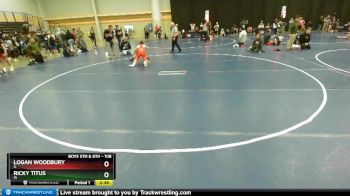 108 lbs Cons. Round 5 - Logan Woodbury, IL vs Ricky Titus, IA
