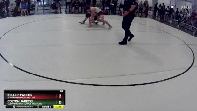 160 lbs Champ. Round 2 - Colton Jarecki, Columbus High School Wrestling vs Keller Twohig, 2 Tuff Gym Wrestling Club