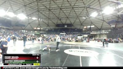 45 lbs 2nd Place Match - Santino Hernandez, Moses Lake Wrestling Club vs Mosby Brasel, Maddogs Wrestling