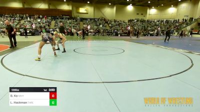 138 lbs Consi Of 16 #2 - Brendon Ko, NextGen Wrestling vs Logan Hackman, Threshold