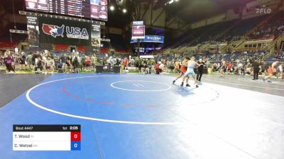 138 lbs Cons 32 #2 - Tony Wood, Indiana vs Caleb Wetzel, Ohio