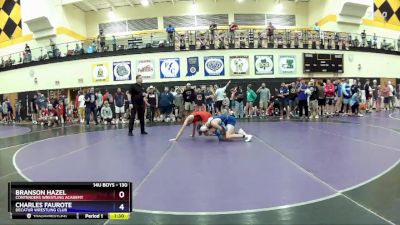 130 lbs Quarterfinal - Branson Hazel, Contenders Wrestling Academy vs Charles Faurote, Decatur Wrestling Club