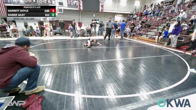 61 lbs Rr Rnd 4 - Garrett Doyle, Cowboy Wrestling Club vs Kaiser Ailey, Blackwell Wrestling Club