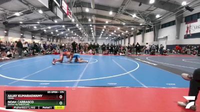 175 lbs Quarterfinal - Aajay Kumaraswamy, Texas vs Noah Carrasco, Ohana HQ Wrestling