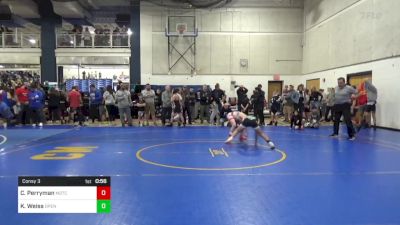 96 lbs Consy 3 - Cutter Perryman, M2TC vs Kai Weiss, Open Mats WC