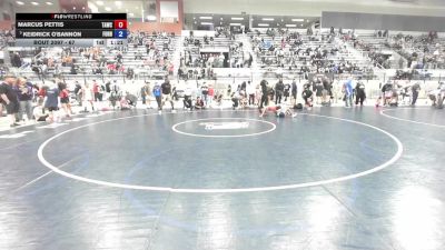 67 lbs Cons. Semis - Marcus Pettis, Team Aggression Wrestling Club vs Keidrick O'Bannon, FordDynastyWrestlingClub