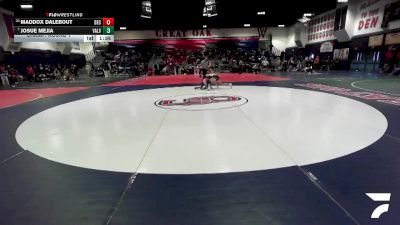 132 lbs Champ. Round 1 - Josue Mejia, Valley View vs Maddox Dalebout, Beckman