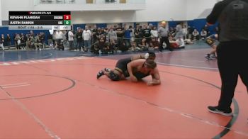 215 lbs Cons. Round 1 - KEVAHN FLANIGAN, Bethalto (Civic Memorial) vs Justin Rankin, Oakton