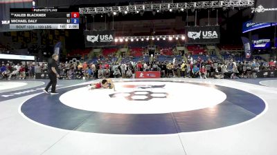 120 lbs Champ. Rd Of 64 - Kaleb Blackner, UT vs Michael Daly, NJ