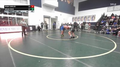 190 lbs Cons. Round 4 - Evan Carlos, Servite vs Brian Rios, Valencia (Placentia)