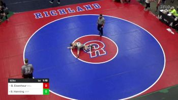 82 lbs Round Of 16 - Branden Eisenhour, Williamsport vs Brayden Hanning, Jefferson Morgan