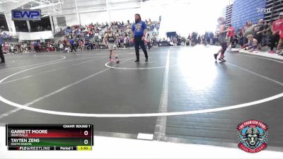 100 lbs Champ. Round 1 - Garrett Moore, Wentzville vs Tayten Zens, South Dakota