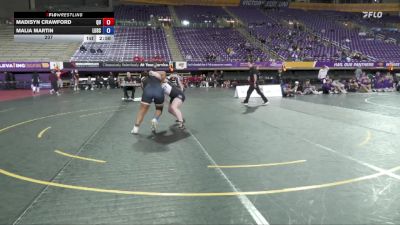 207 lbs 2nd Wrestleback (16 Team) - Malia Martin, Lindenwood University vs Madisyn Crawford, Quincy