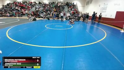 132 lbs Cons. Round 2 - Johnathan Diaz, Kelly Walsh vs Braxdon Patterson, Greybull/Riverside