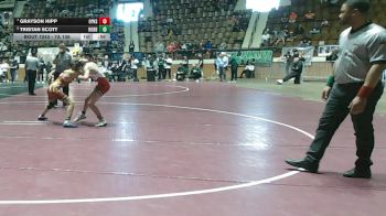 7A 106 lbs Cons. Semi - Tristan Scott, Robertsdale vs Grayson Hipp, Opelika Hs