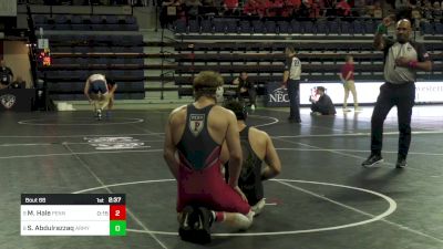 184 lbs Round Of 16 - Maximus Hale, Pennsylvania vs Sahm Abdulrazzaq, Army West Point
