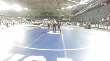 Girls 3A 130 lbs Cons. Round 2 - Nicole Valle Zapien, Hermiston (Girls) vs K`Leonna Potts, Garfield (Girls)