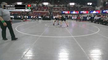 A - 175 lbs 1st Place Match - James Mills, Lockwood (Billings) vs Ty Schepens, Sidney / Fairview
