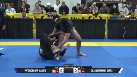 Dillon Lawrence Burns vs Peter John Van Maenen 2026 Pan IBJJF Jiu-Jitsu No-Gi Championship