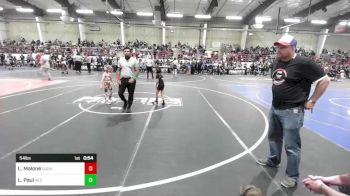 54 lbs Round Of 16 - Landon Malone, Durango WC vs Layshaun Paul, Rez WC