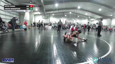 88 lbs Final - Hayes Daniel, Honey Badgers Wrestling Club vs Abram Griekspoor, Maize