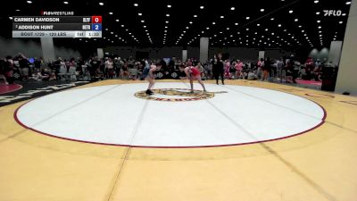 120 lbs Quarters - Carmen Davidson, Slyfox vs Addison Hunt, Best Trained